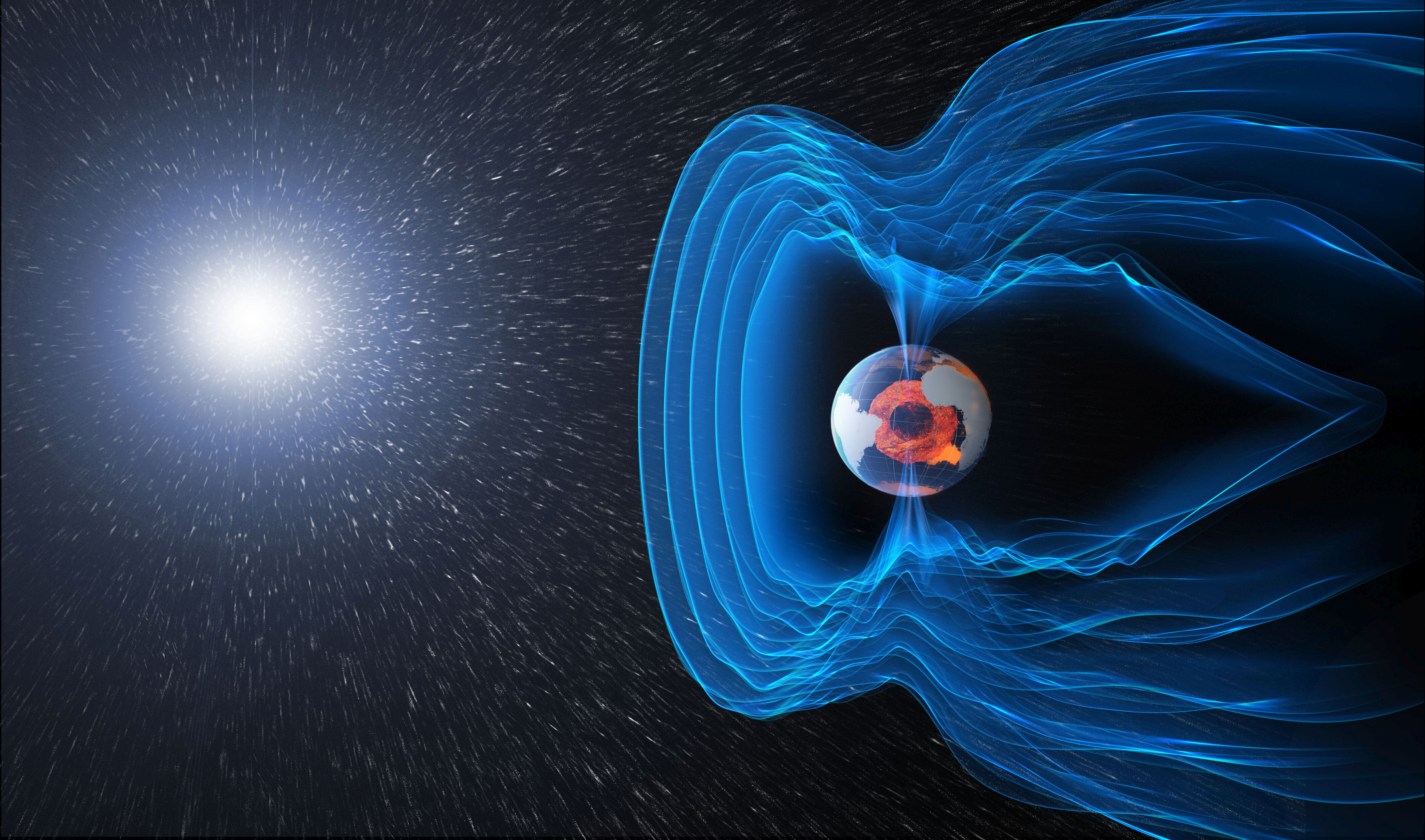 Schutzschild der Erde vor kosmischer Strahlung
